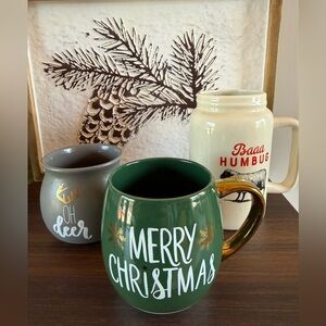 (Set of 3) Holiday Mugs